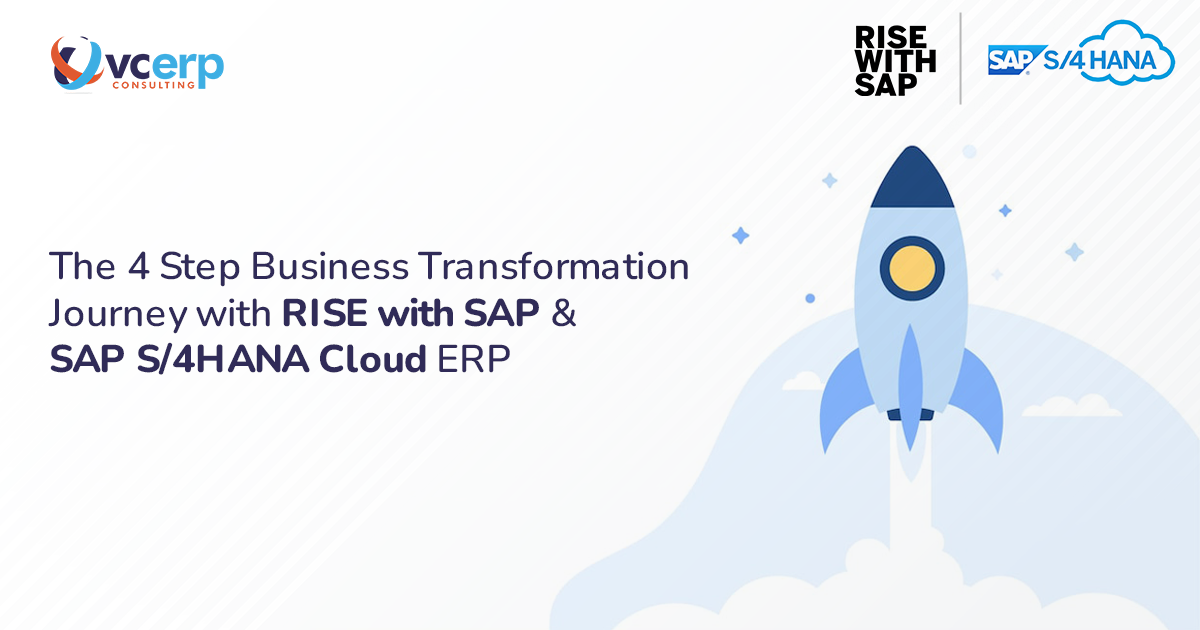 The 4 Step Business Transformation Journey with RISE with SAP and SAP S/4HANA Cloud ERP
